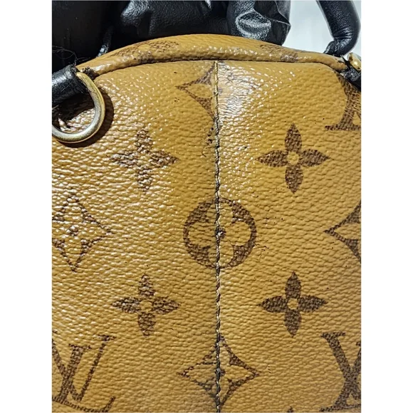 Louis Vuitton Monogram Reverse Canvas Mini Palm Spring Backpack Brown - Picture 12 of 16